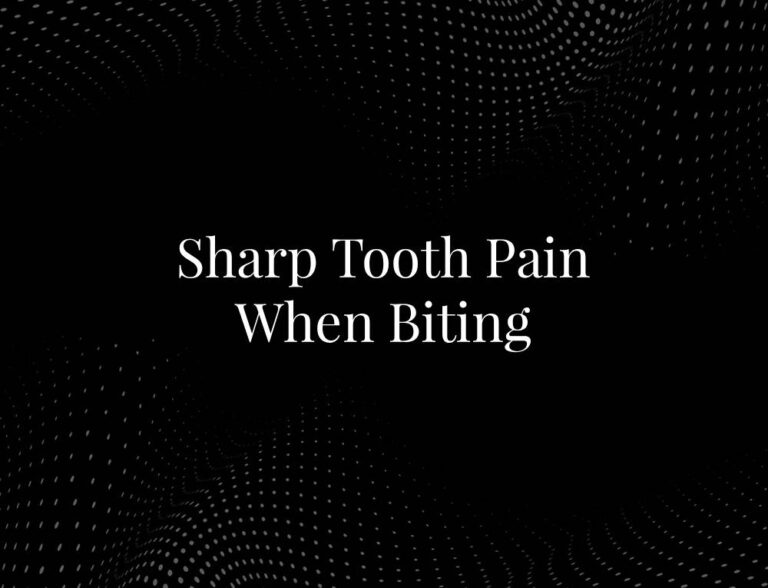 Sharp Tooth Sharp Tooth Pain When Biting | Dentzz Dental